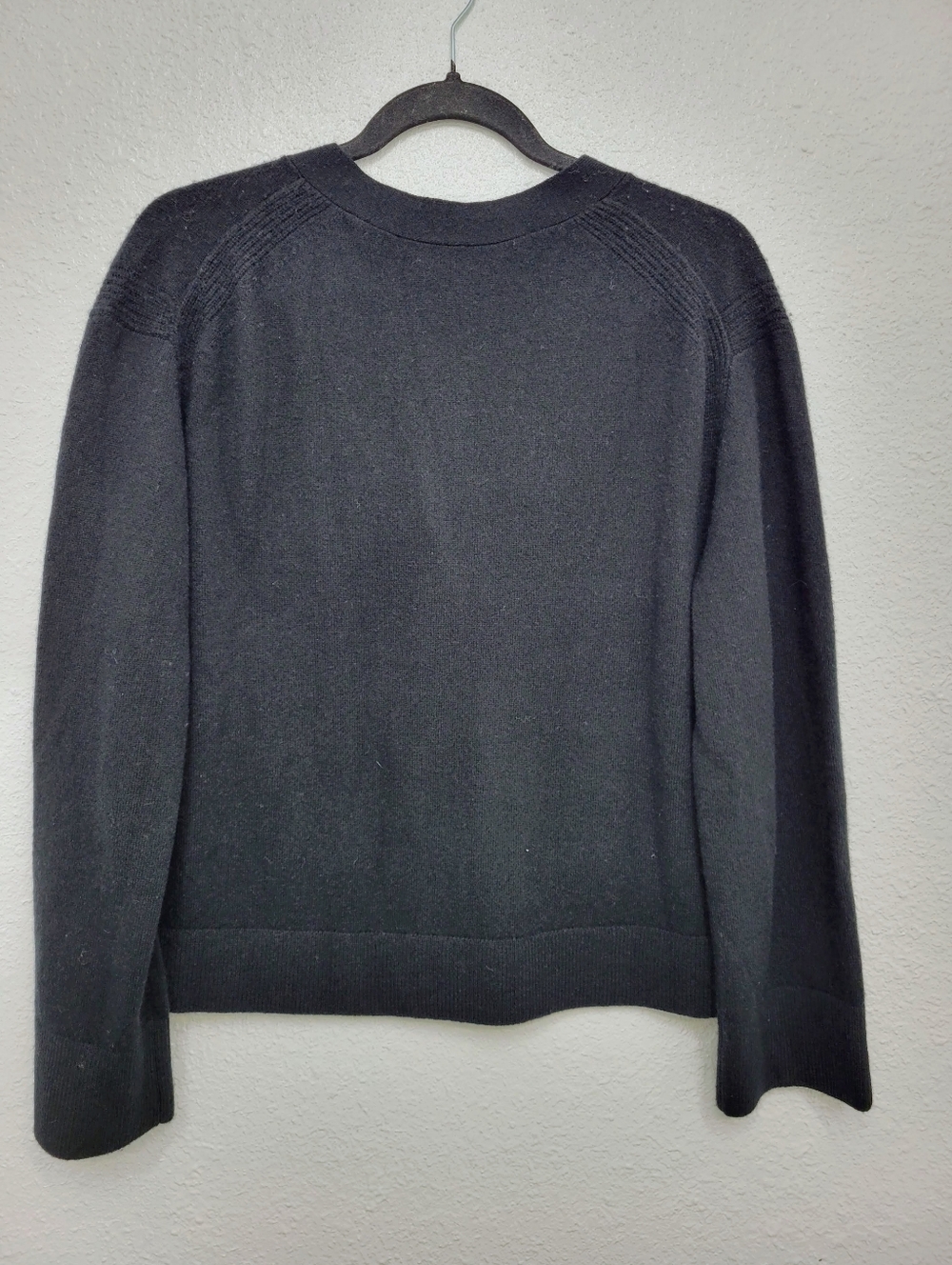 J Crew Cashmere patch-pocket cardigan CB881 Size S NWT Black - Picture 5 of 7